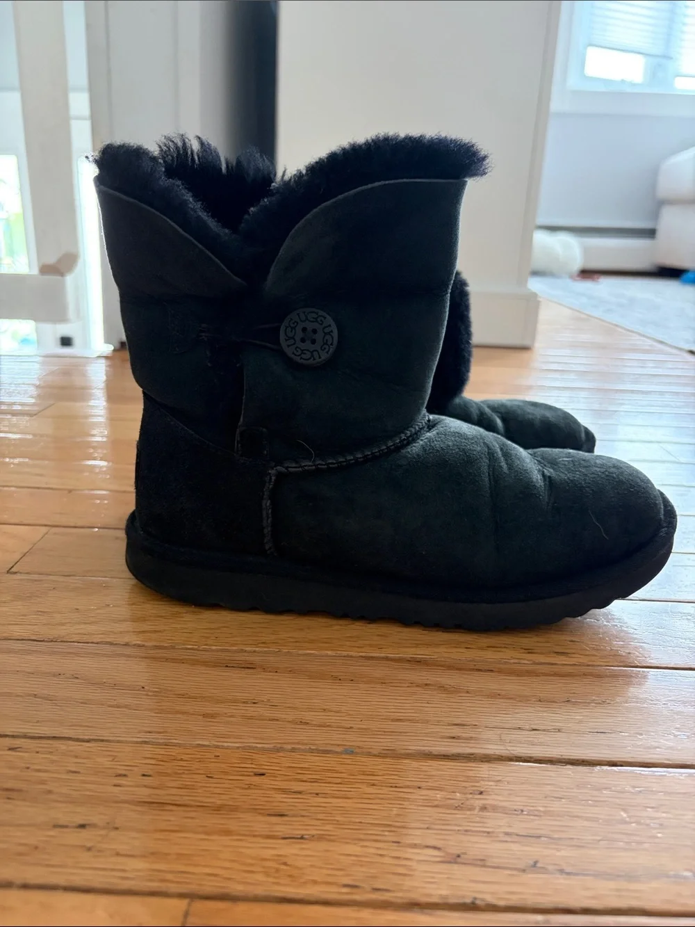 Black UGG Bailey Button Boots